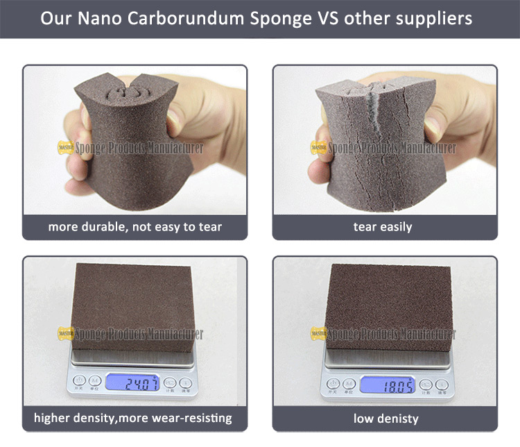 alta calidad carborundum nano durable proveedor esponja china